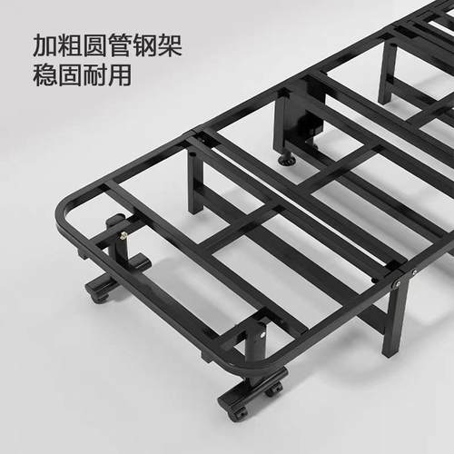 叠折午休床办公室午睡单人床家板用硬床多ZJA四功能躺椅折便携陪