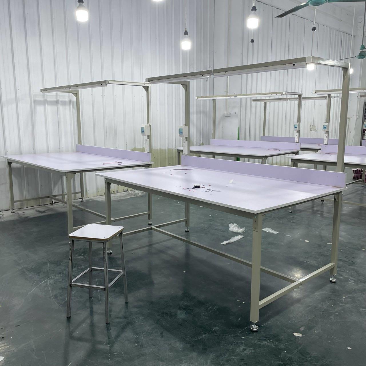 服装裁剪台裁剪桌制衣厂查货台快递包装车间工作台桌子打包台工厂