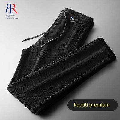 RLBR灯芯绒加绒休闲裤男秋冬加厚款直筒长裤雪尼尔保暖宽松运动裤