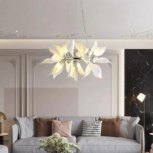 创意艺术客厅吊灯北欧现代简约高级感餐厅客厅卧室书房芙蓉花吊灯