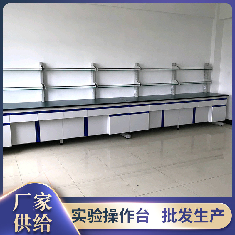 新款实验室实验台钢木工作台全钢边台化验室操作台中央台试验台实