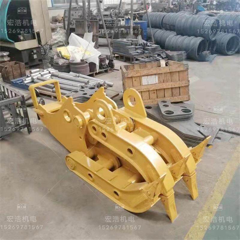 建筑工程套壁式机械夹木机农用甘蔗搬运小型机械抓石器装载机抓具