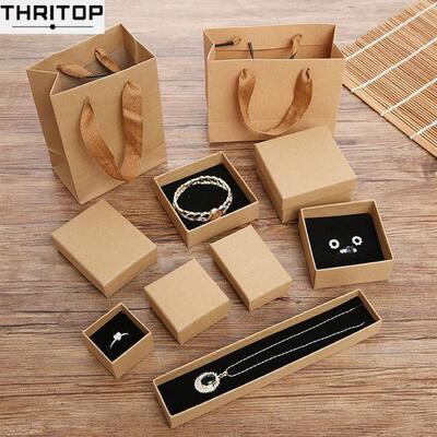 Custom jewelry box earrings necklace gift 饰品包装盒礼盒袋