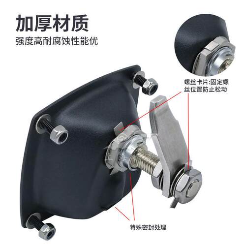 RV露营车T形把手压缩锁 卡车工具箱锁拖车门碗锁仪表箱锁BSS830-1