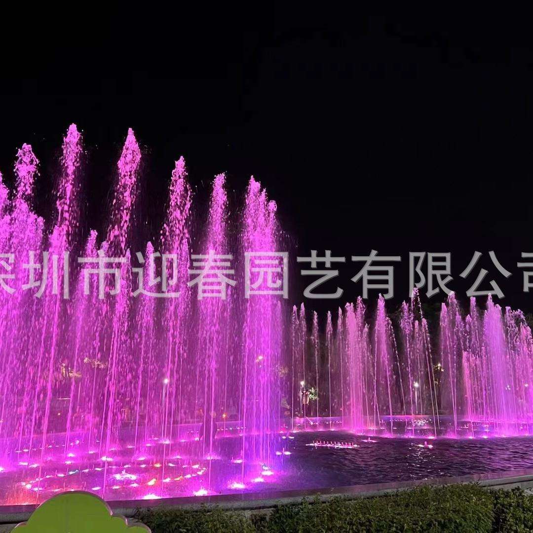 户外广场大小型特色喷泉水景泳池喷泉带LED水下灯百变水型景观