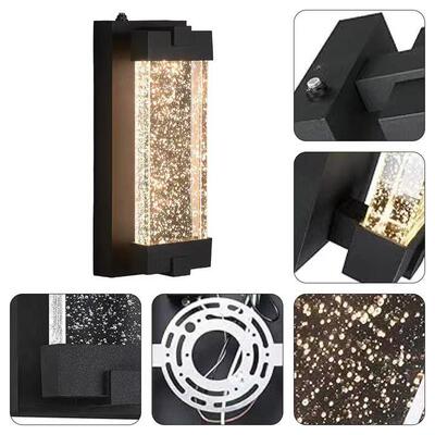 水晶户外壁灯防水阳台别墅走廊Wall Light 简约室外灯 楼梯照明灯