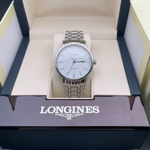 好价98新 浪琴瑰丽系列L4.922.4.12.6钢自动机械腕表男表40MM