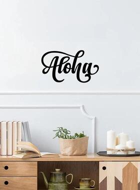 新款 Aloha 金属家居标牌墙壁艺术装饰墙壁标牌家居装饰墙壁装饰