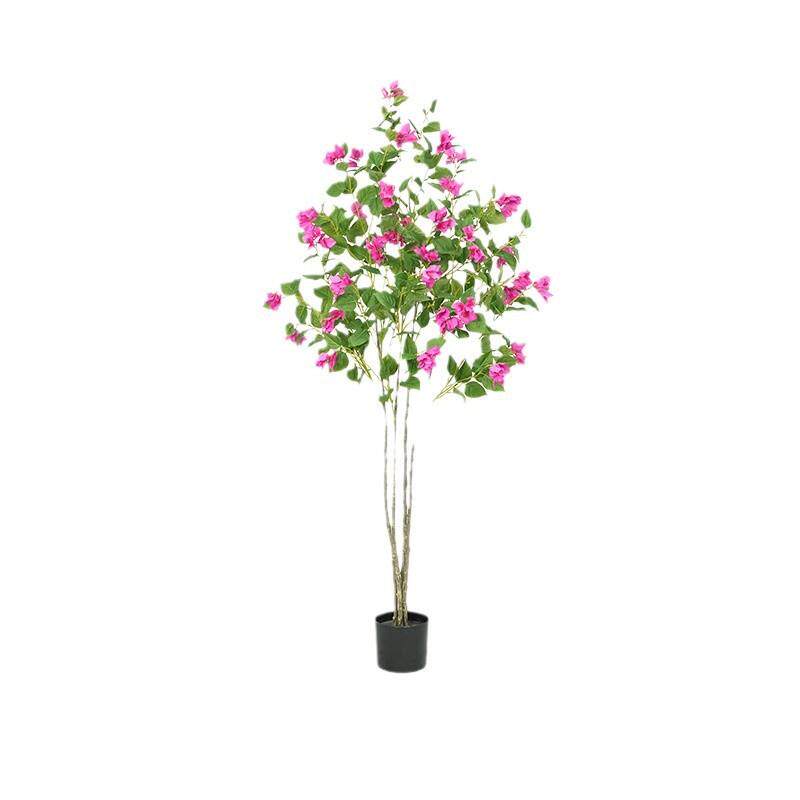 三角梅仿真绿植盆栽造景假花树大型室内客厅落地装饰品摆件仿生花