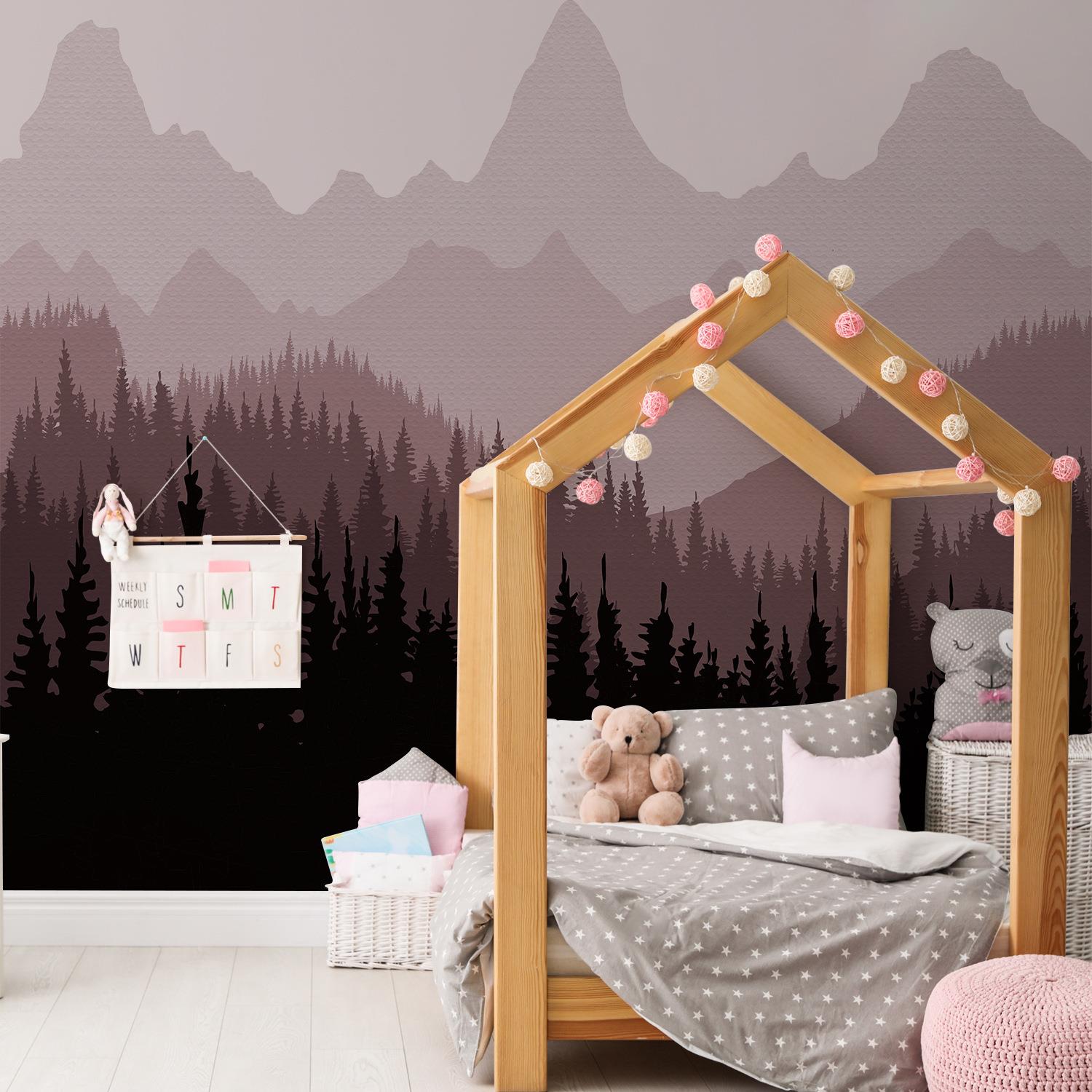 Funlife大型WallMural背景装饰墙纸画布主卧翻新自粘墙贴WMFKD010