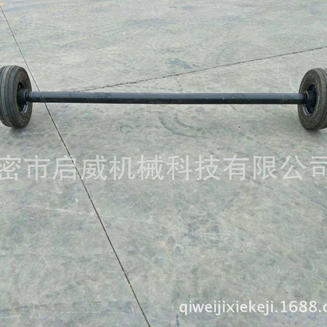 拖车配件车桥 400-8充气胎双胎拖车车轴 平板拖车配件厂家