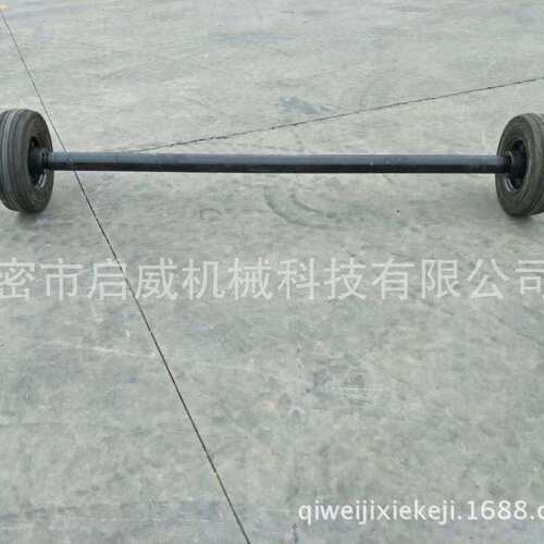 拖车配件车桥400-8充气胎双胎拖车车轴平板拖车配件厂家