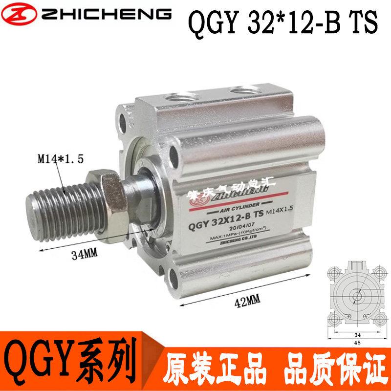 QGY32*12*15*20*25-BTSM14*1.5肇庆志成气动打孔机专用薄型气缸