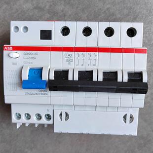 ABB正品4P开 关380V三相四线 线63A漏电25保护器GSH204 AC断路器3