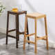 高脚凳吧台凳家用高凳子现代简约前台收银椅子实木梯凳北欧酒吧