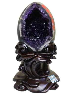 实体批发天然巴西乌拉圭紫晶对洞摆件 紫水晶洞水晶簇钱袋子礼品