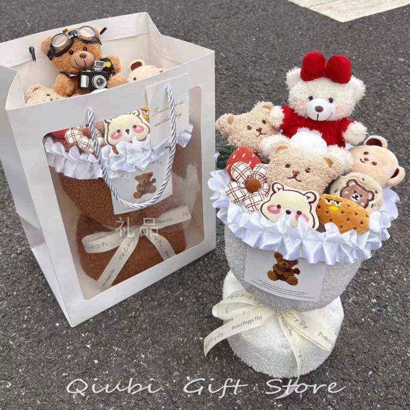 圣诞节礼物生日礼物送女友玩偶花束小熊公仔娃娃闺蜜创意可爱女生