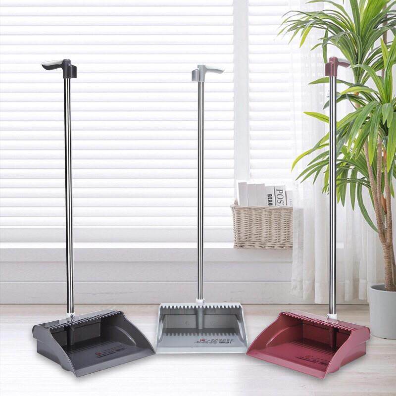 加厚加宽齿垃圾铲带手柄卡槽家用大型塑料簸箕斗