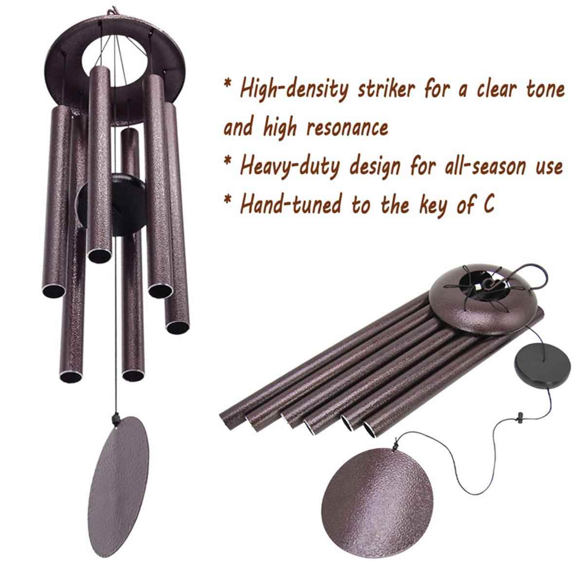 欧美寸复古金属铝管音音乐风铃创意铁艺户外花园FL003调饰45风铃