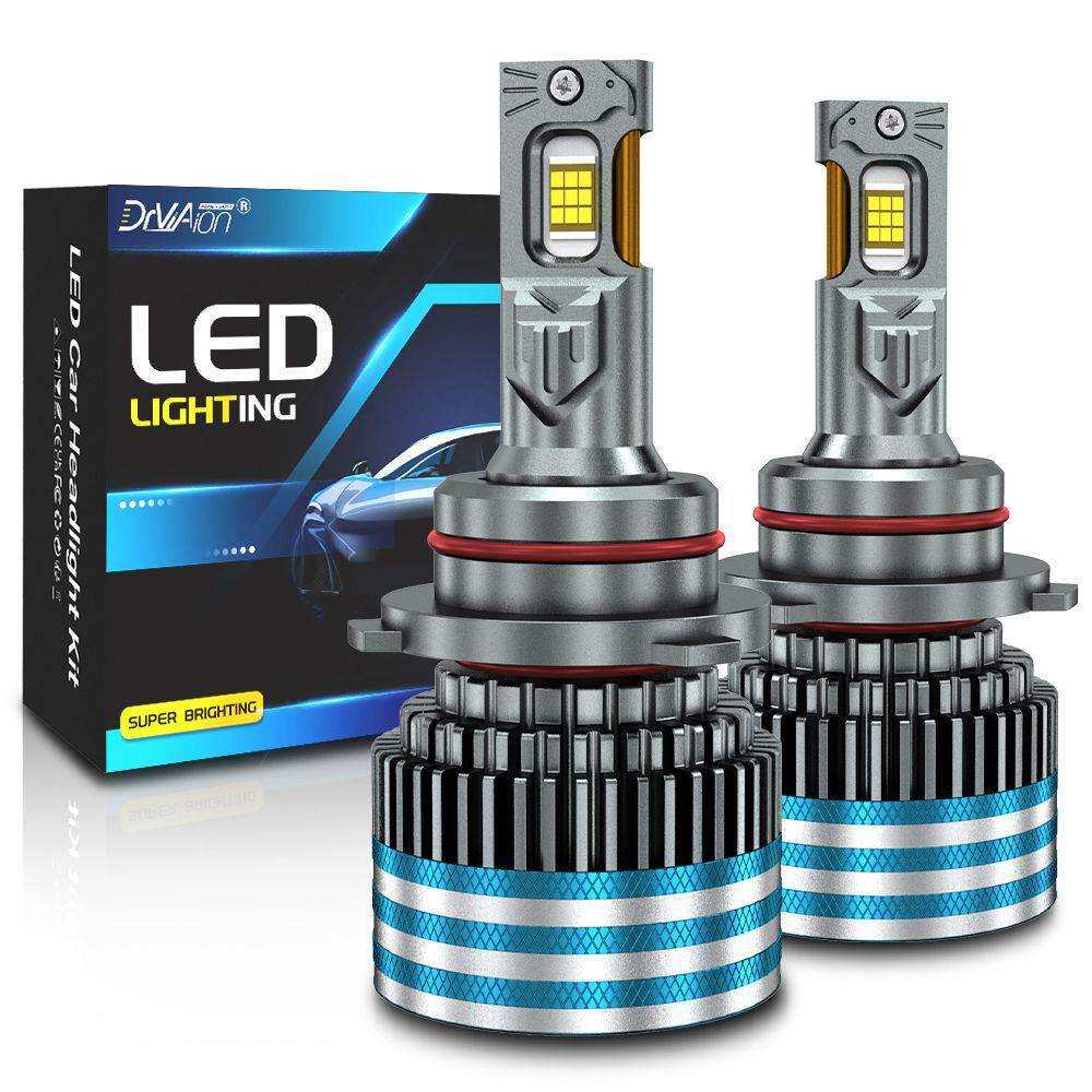 热销汽车led大灯H7h4黄/白/冰蓝多色温可选led车灯前照灯