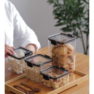 Airtight Grain Storage Containers for Kitchen, Food-Grade Dr