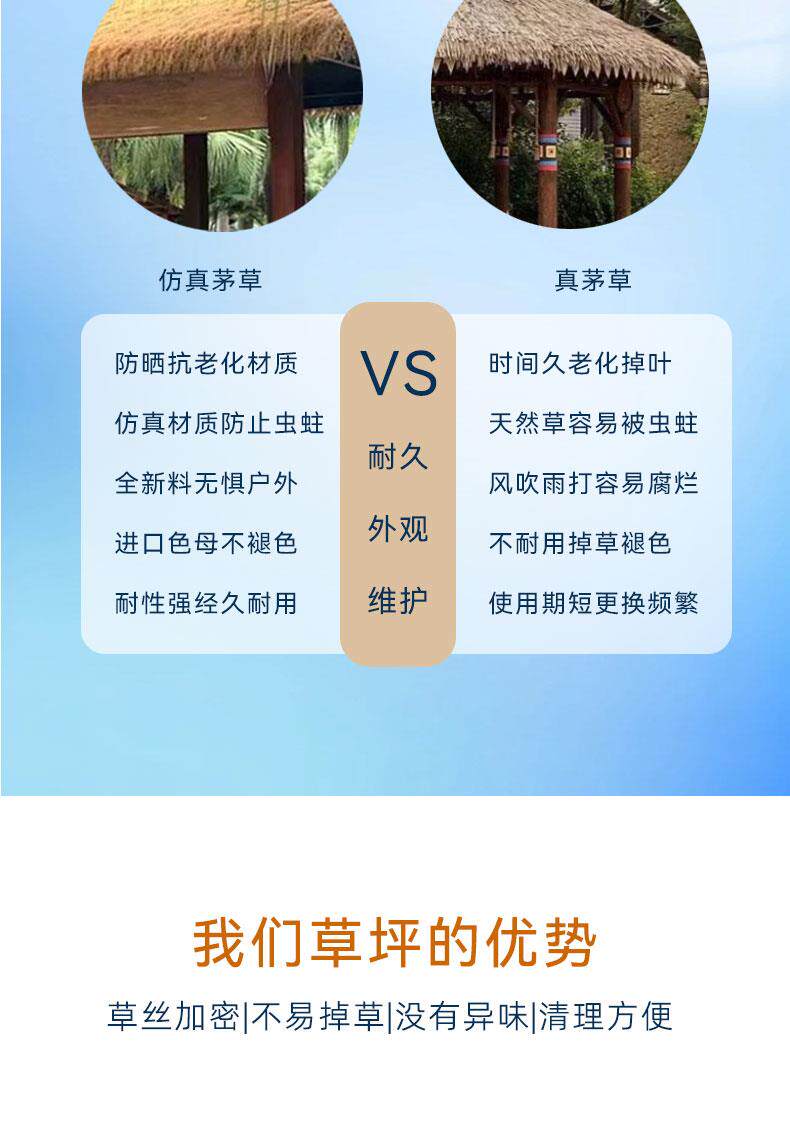 Моделирование соломенной крышей 仿真茅草瓦屋假稻草人造塑料地毯式耐用户外农家乐凉亭别墅装饰