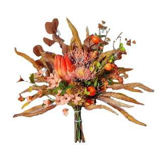 M271橘色暖色系样板间仿真花束手札假花批发欧式 派对商务洽谈