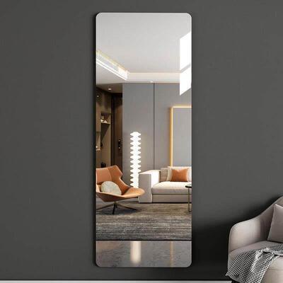 With gum mirror sticker wall soft mirror wallpaper试衣镜全身