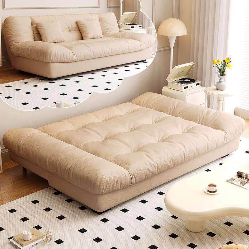 法式云朵沙发床折叠两用可躺可睡懒人客厅卧室可折叠沙发床小户型