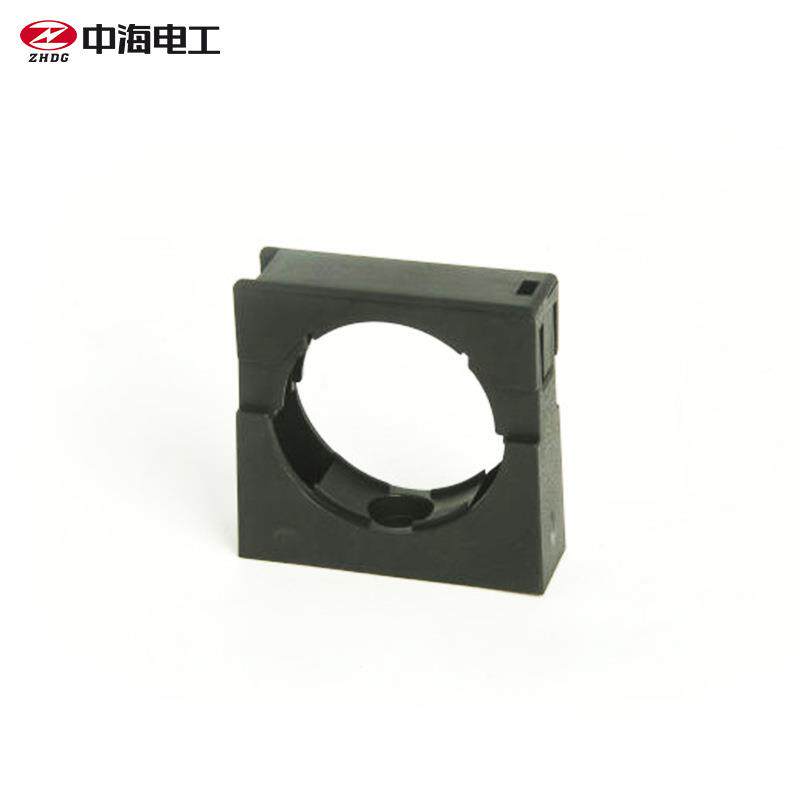AD54.5带盖固定坐管夹穿线管卡浪管U型卡固定管卡 波纹管固定支架