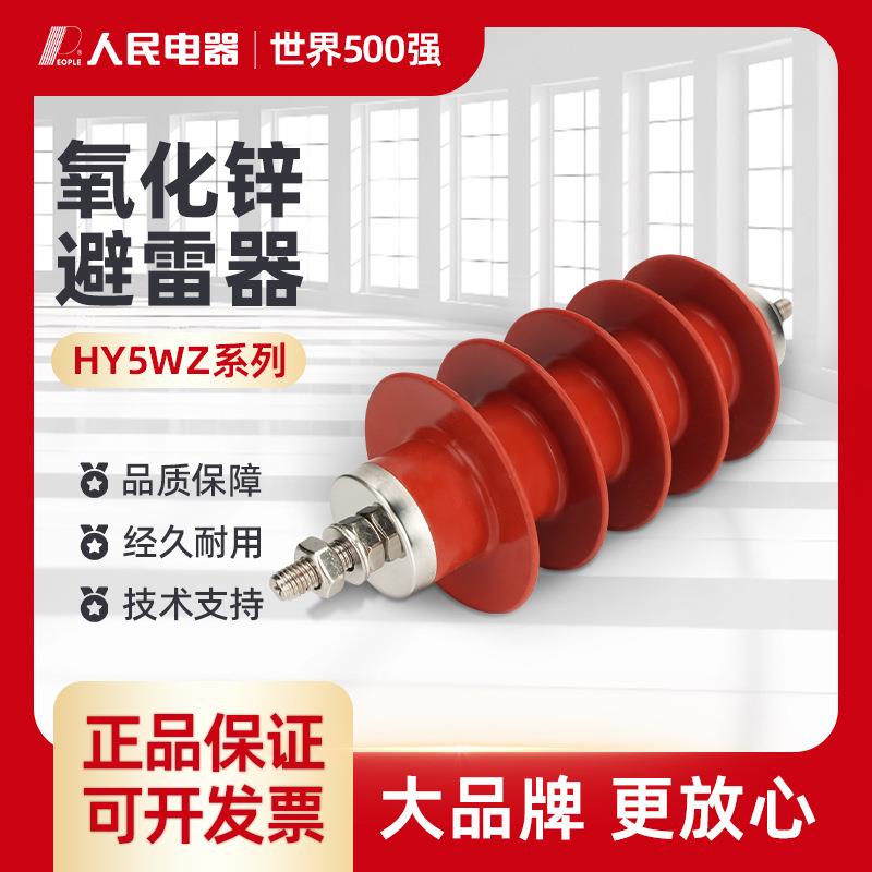 人民10kv高压复合氧化锌避雷器HY5WZ-17-45户外10千伏成套电站型