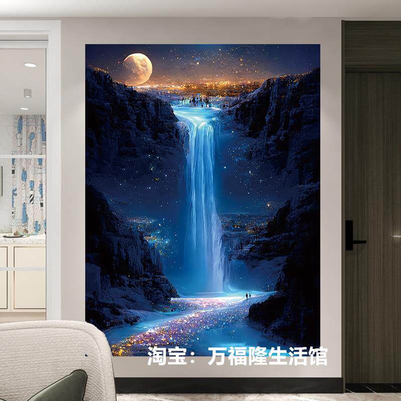 星空月光海滩拼图治愈系平图1000片带框十级超高难度大人解压烧脑