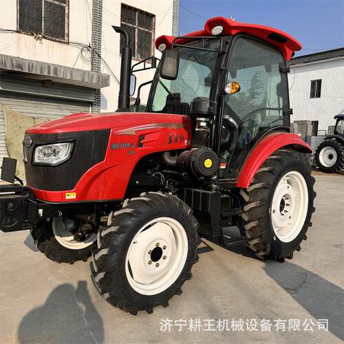 东方红ME704-6轮式拖拉机加装前装载铲犁地旋耕多用途四驱拖拉机