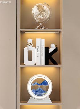 新款创意O玄K书挡摆书件轻奢高档酒柜客厅书柜桌面书立假家居装饰