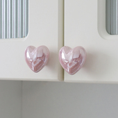 星翡家居法式 爱心珍珠衣柜门拉手奶油风高端柜子抽屉把手女孩儿童