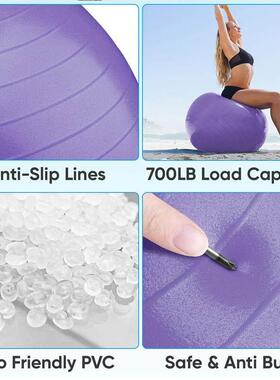 Yoga Ball Exercise Ball for Working Out Anti-Burst and Slip