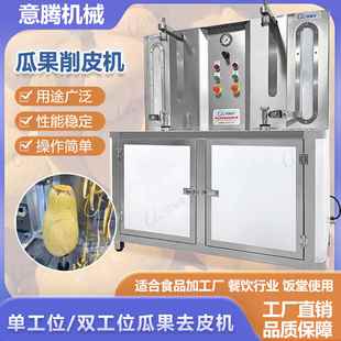 矮款 双头工厂用南瓜香芋菠萝削皮机 去皮机 山西白玉瓜削皮机