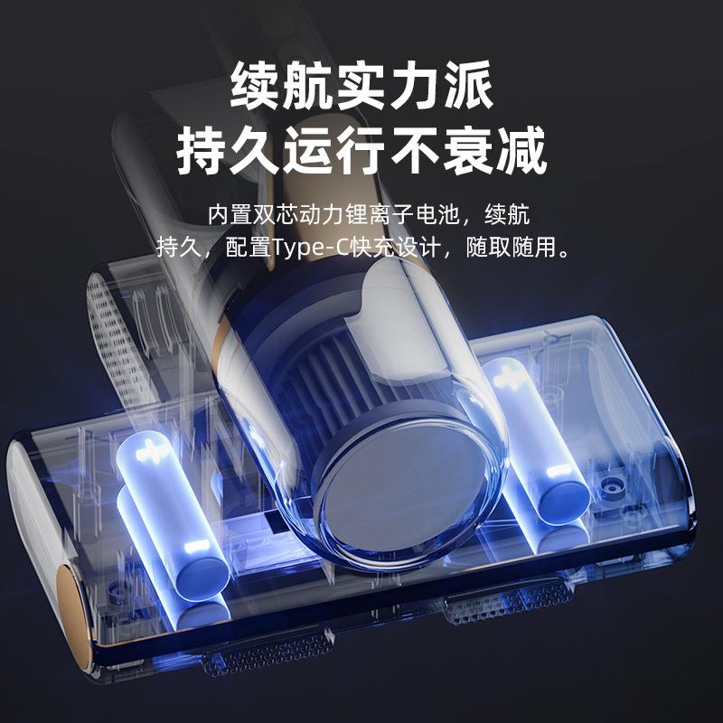 新款直销家用手持USB充电式除螨仪大吸力小型便携吸尘器紫外线除