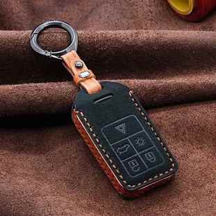 s80l汽车钥匙壳高档翻毛皮 v60 3牌适用沃尔沃xc60钥匙套s90 xc40