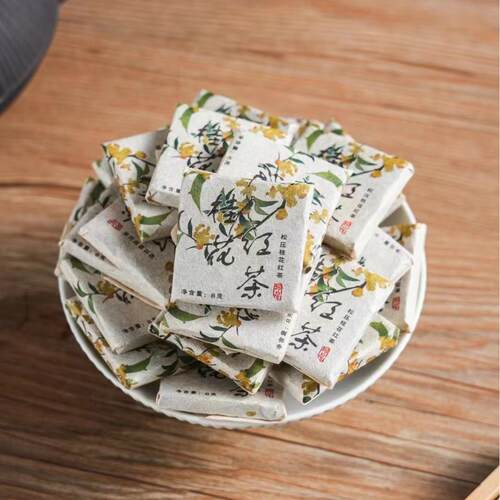云南滇红茶 桂花红茶 功夫茶 花果香 薄片 龙珠 迷你沱茶500