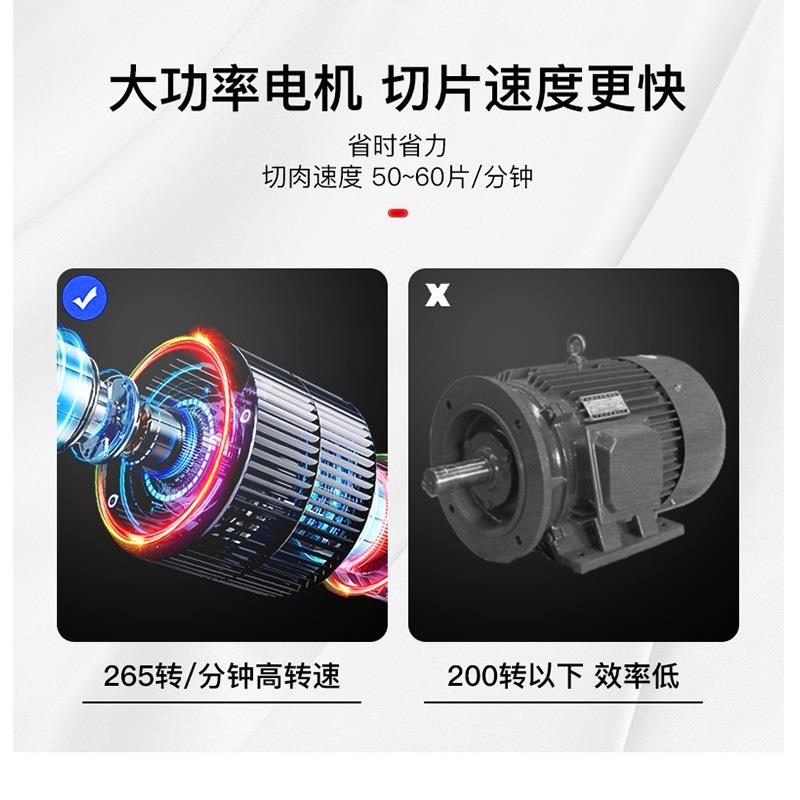 跨境天地人商用切片机多功能不锈钢全自动SS300C牛羊肉卷刨肉机