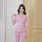 新款 2011 足疗店足浴技师工作服spa沐足按摩桑拿美容院气质套装