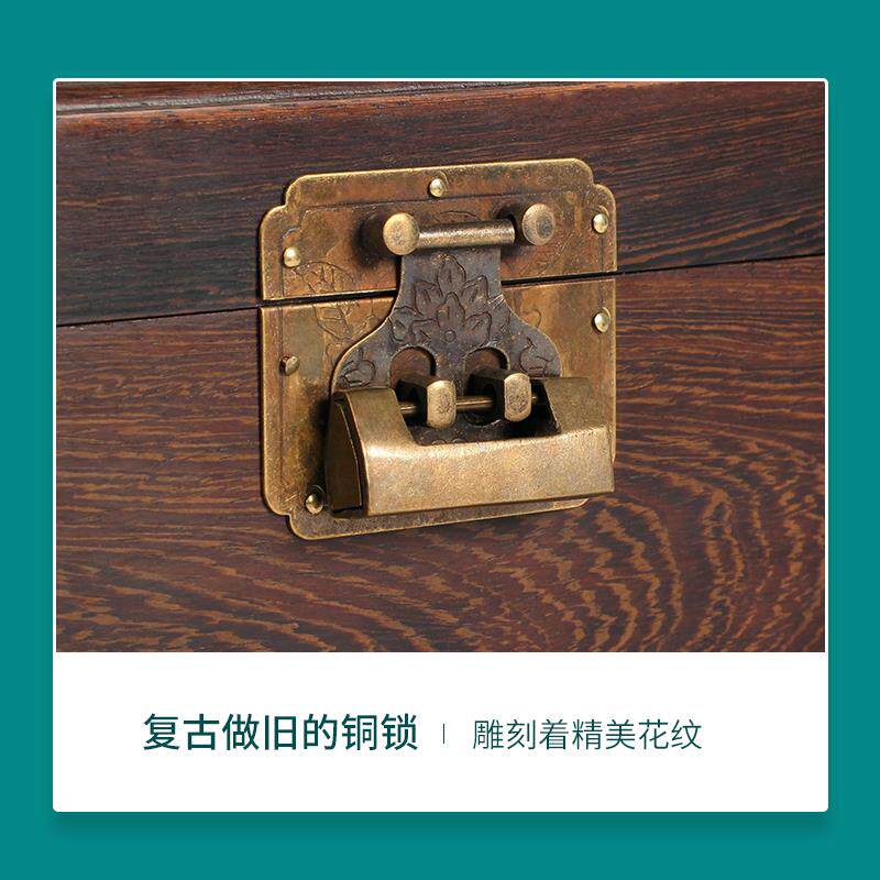 高档鸡翅木双层红木首饰盒纳带锁 木质实木手珠宝饰耳饰品收盒百