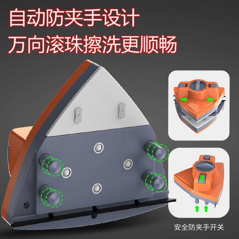 新款强磁防夹手擦玻璃神器三层擦窗器双层中空双面擦窗户清洁工具