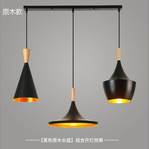 简约创意乐器吊灯三头北欧复古艺术咖啡厅吧台灯西餐厅单头小吊灯