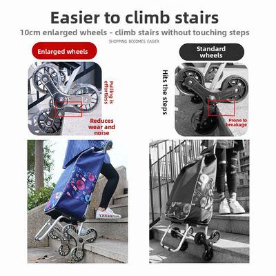 Stairs shopping cart, foldable, trolley cart, convenient