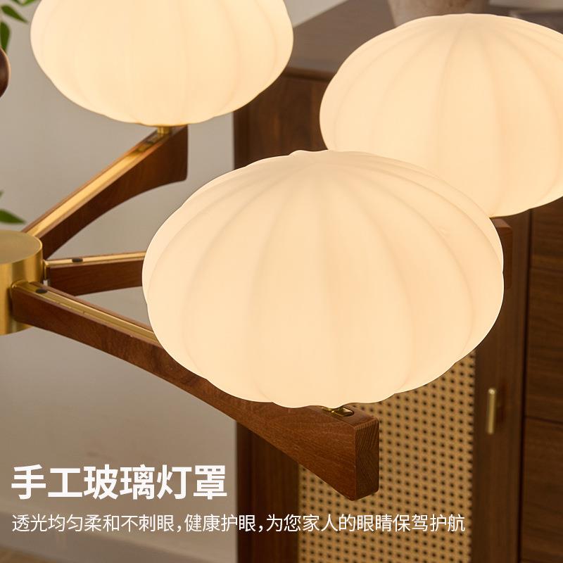 法式中古客厅灯吊灯主灯美式复古卧室餐厅书房低层高吸顶灯具