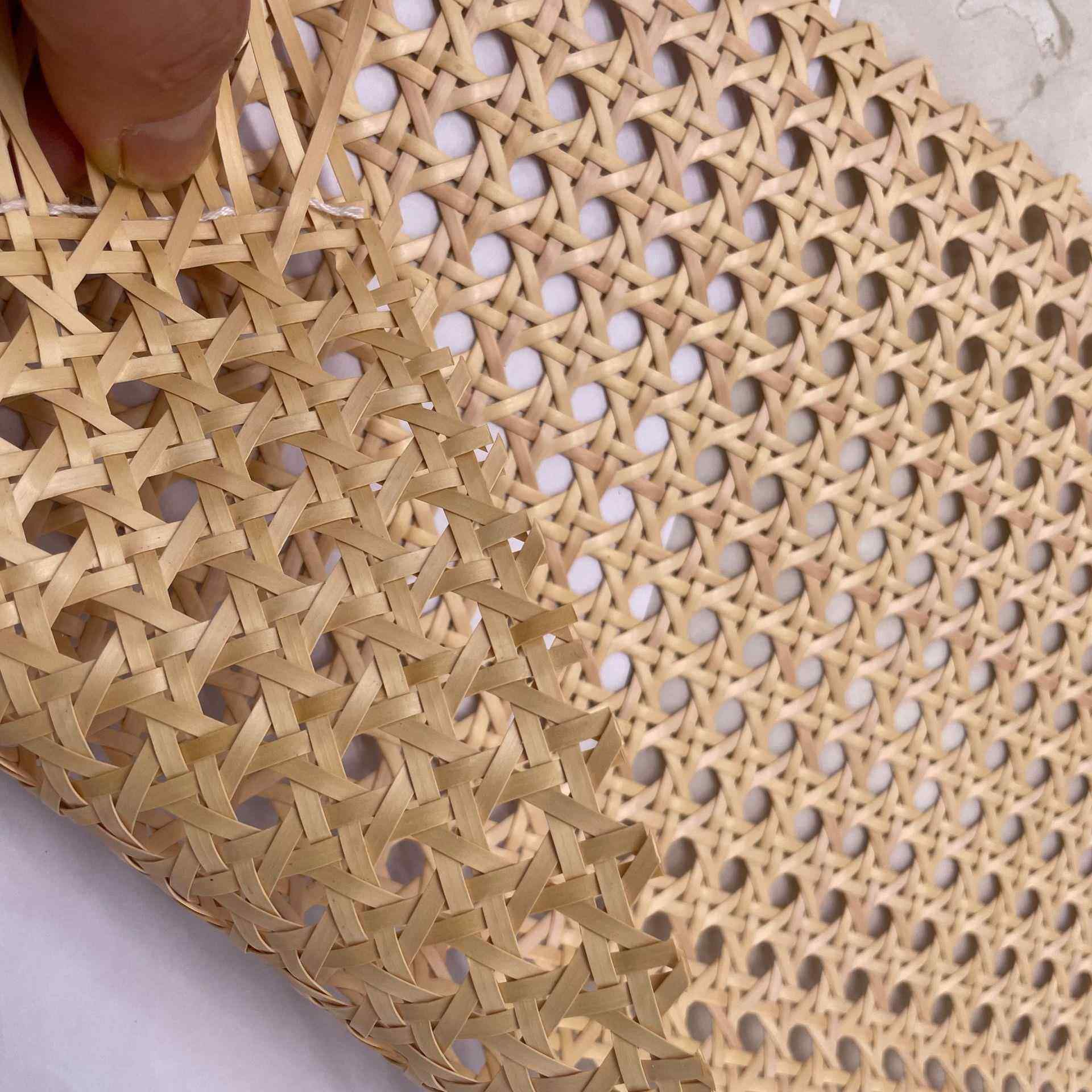 新款藤编料角塑料仿藤假藤镂柜空眼525笪材八孔六眼藤编门饰面椅