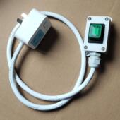 电热水器空调免拉防水扩展开关插座家用大功率10A16A插件排零火双