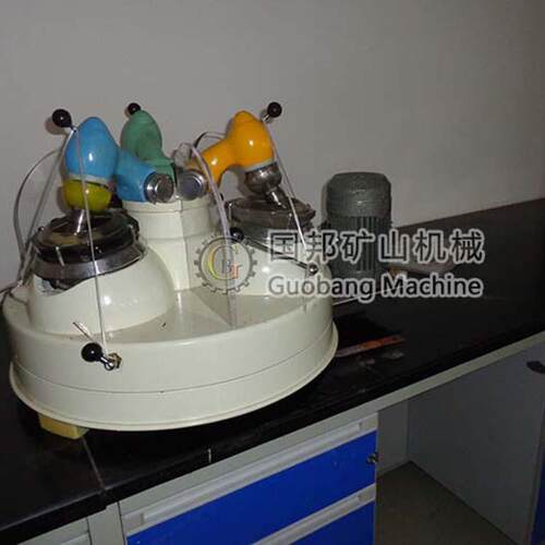 现货热销XPM120*3型三头研磨机实验室干式研磨机小型玛瑙磨粉机